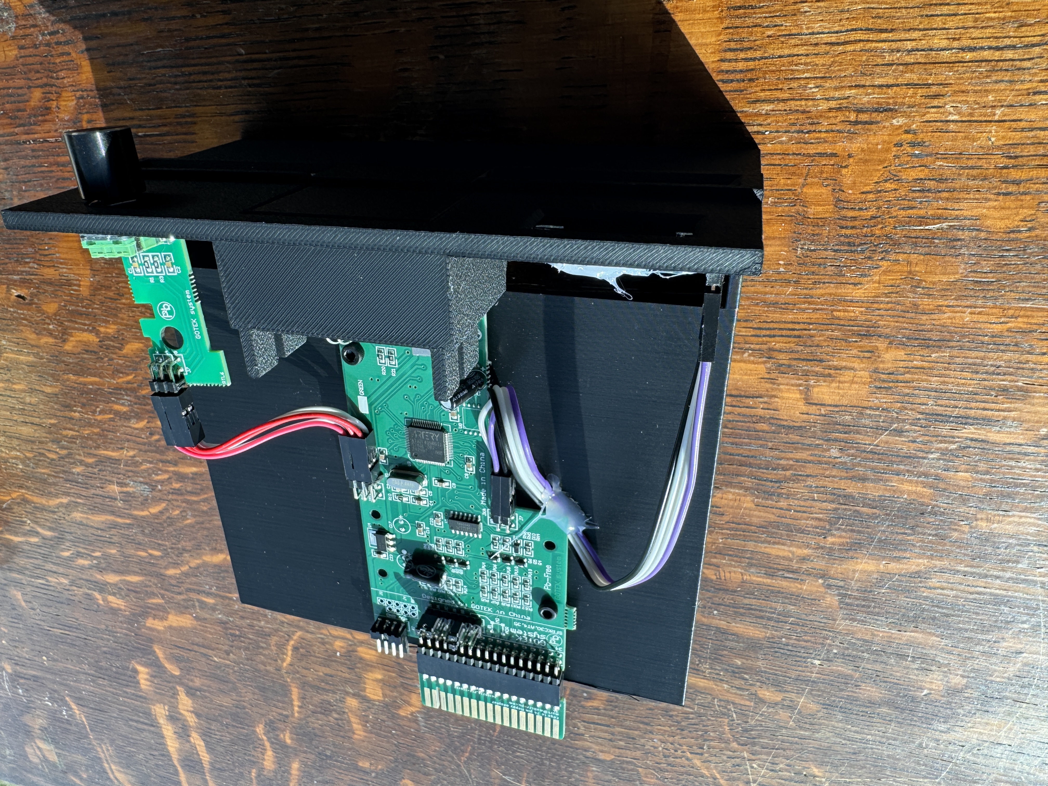 Custom bezel assembly from another angle