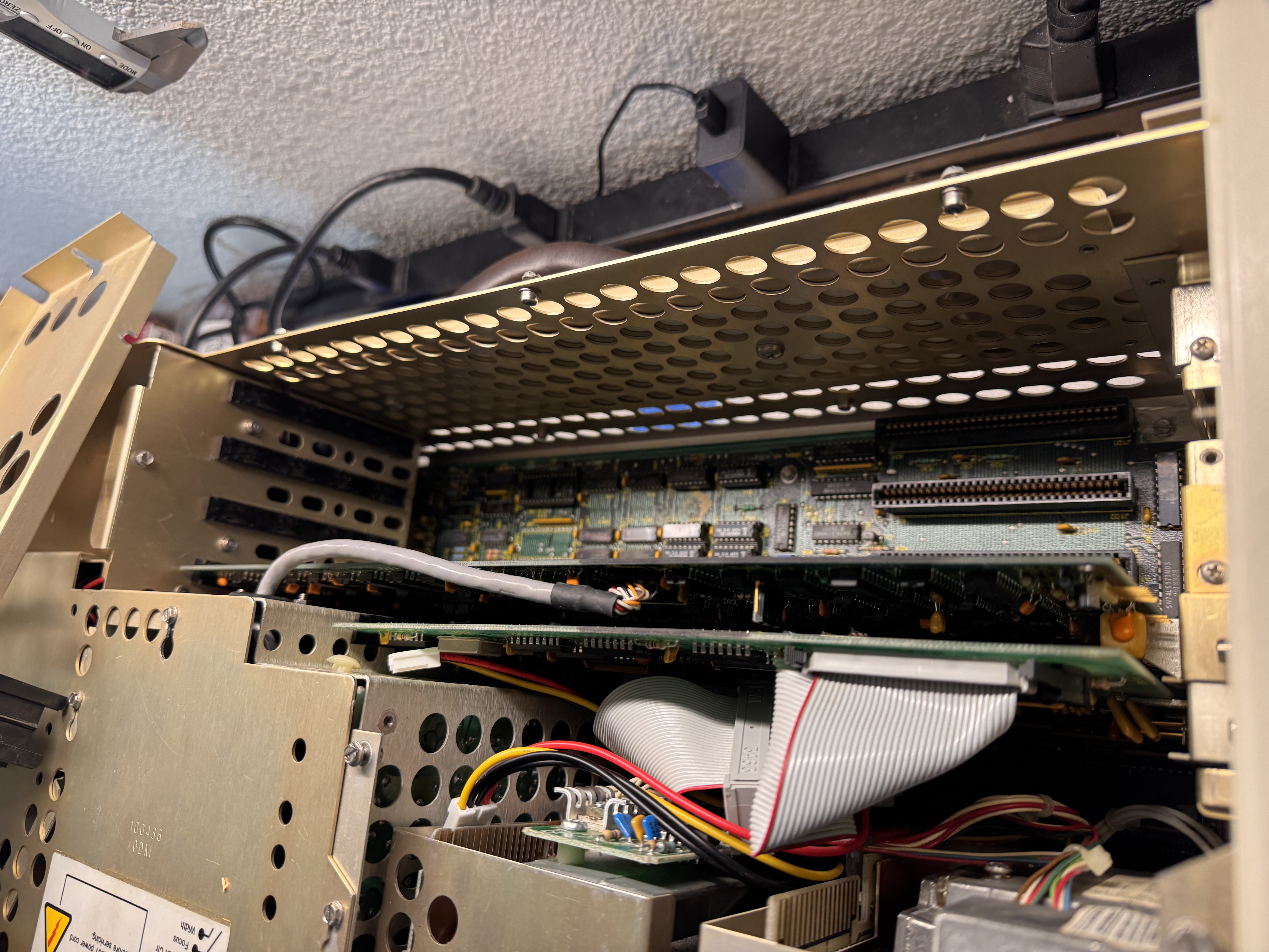 Inside the Compaq Portable during teardown
