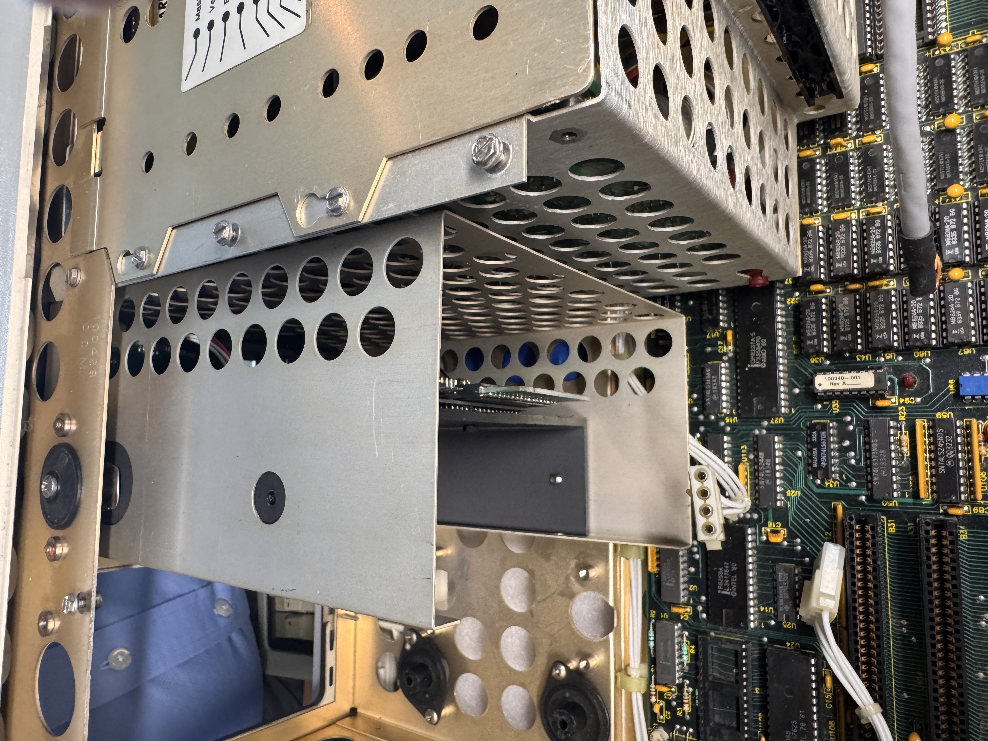 Finished front panel of the restored Compaq Portable