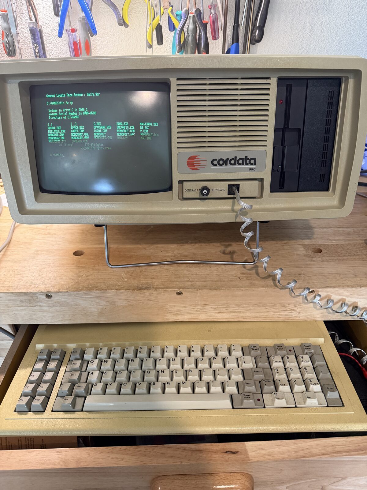 Cordata PPC-400 portable computer restored and running