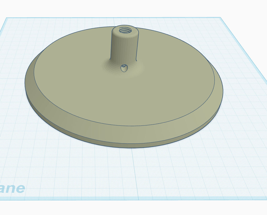 Globe base model for the LED cube museum display