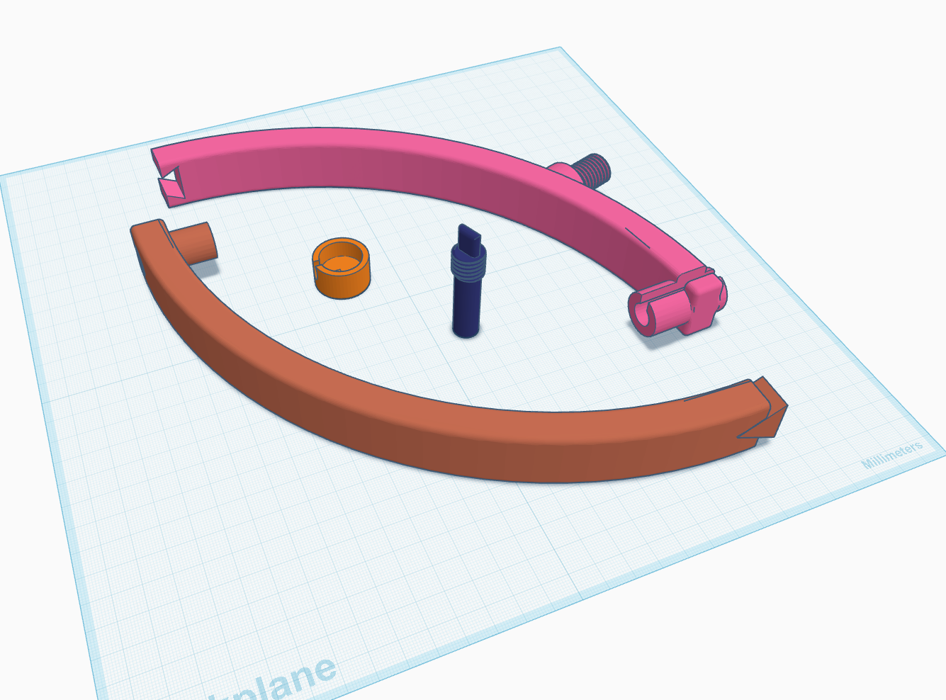 Globe style cube mount parts for the LED cube display