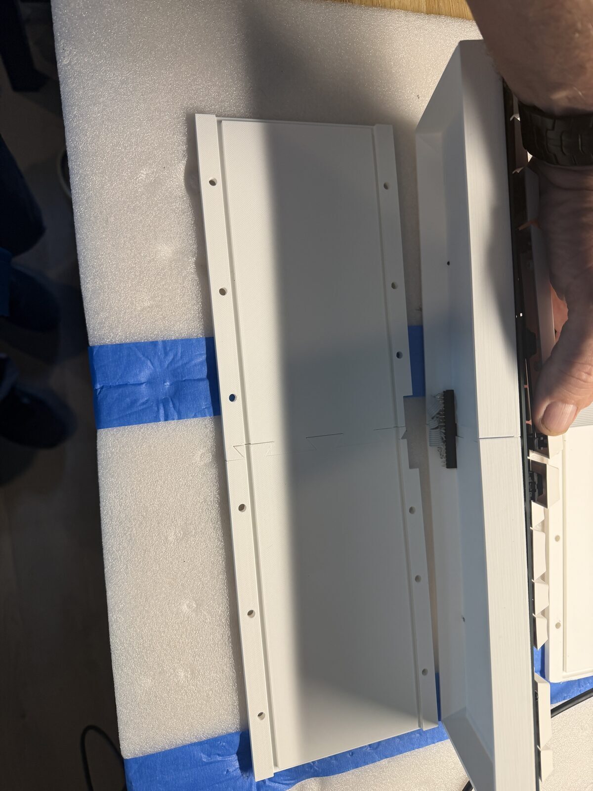 View of Keyboard, Base and mount plate