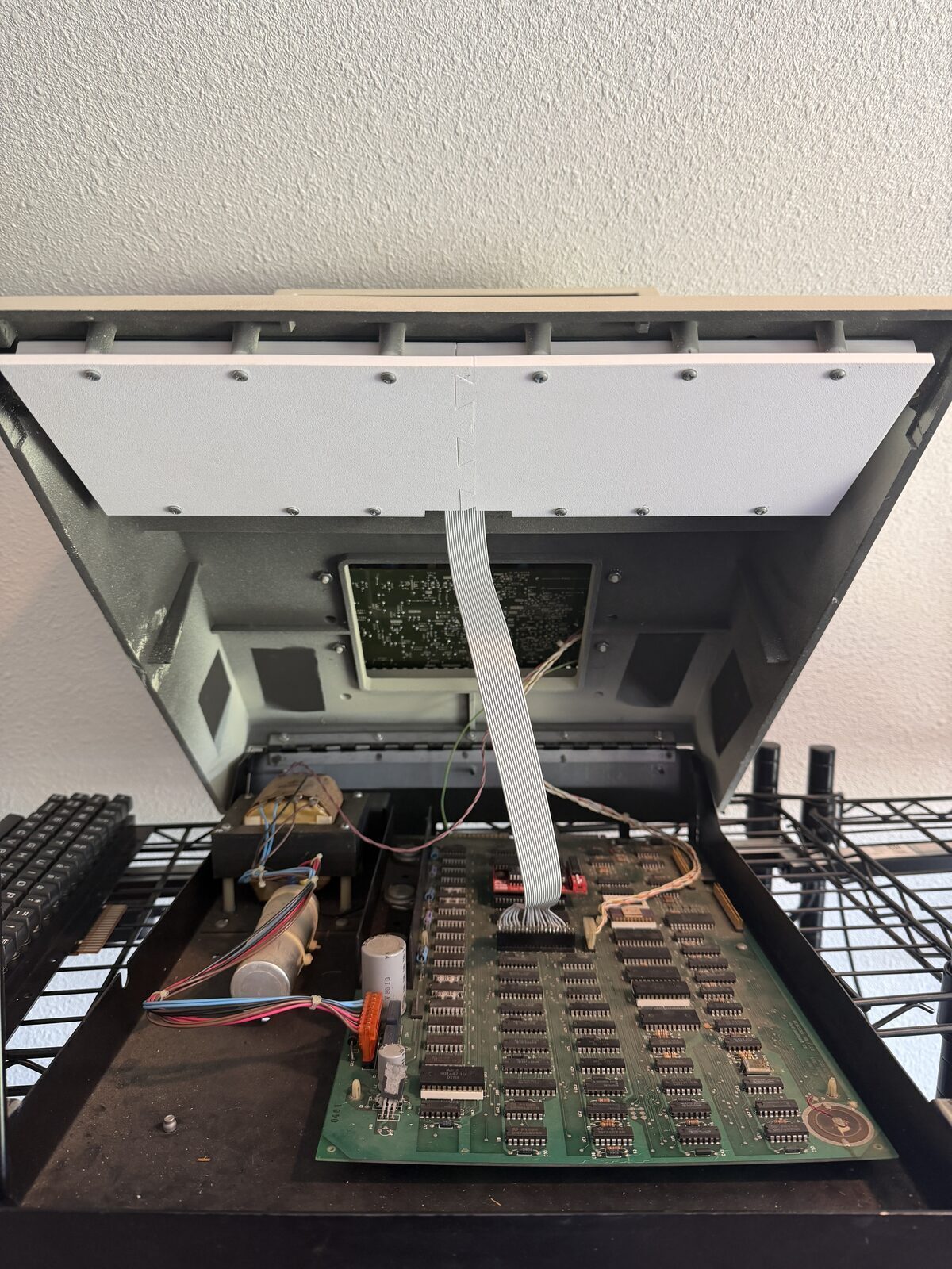 View of mounted keyboard