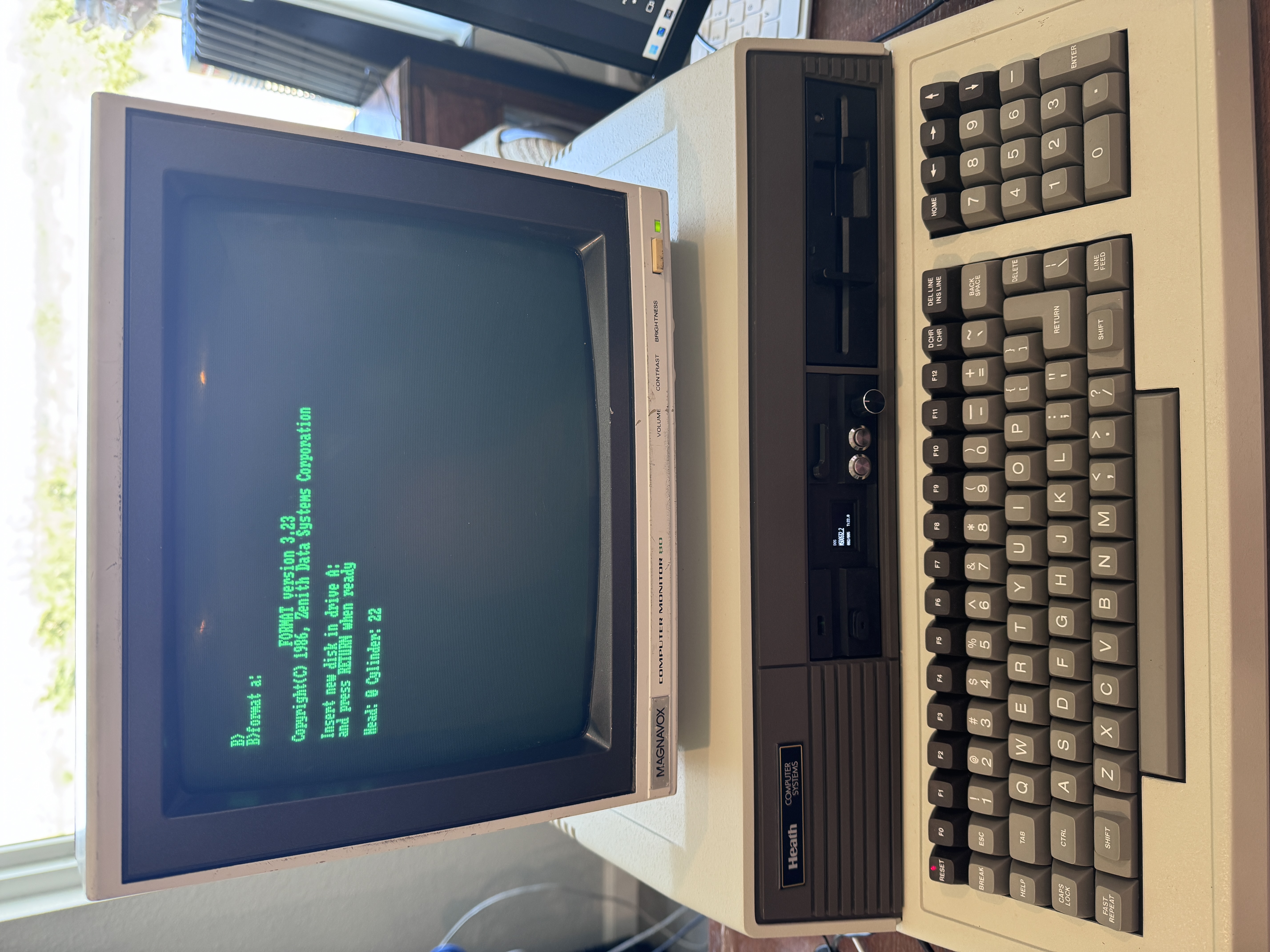 Zenith Z-110 booting successfully after repair on GoTek drive